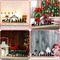 Nativity Sets for Christmas Indoor Decor Black Metal Nativity Scene with Wooden Base People Nativity Set Decorations for Christmas Xmas Home Table Shelf (Classic)